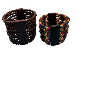 Colorful Beaded Stretch Bracelets Set